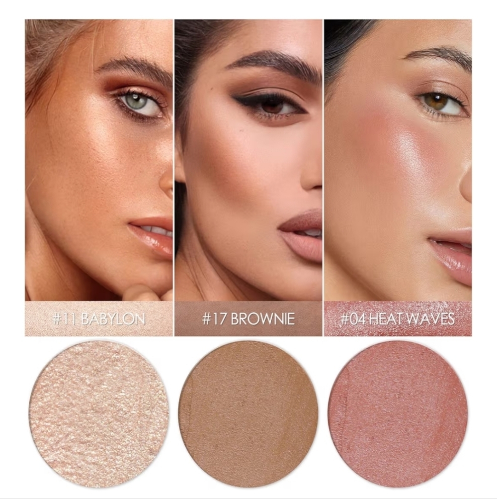 3 Pcs MEDIUM Contour Stick Set, Cream Blush & Highlighter Bronzer E-Medium - Picture 3 of 5